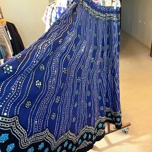 Tribal fusion belly dance skirt
